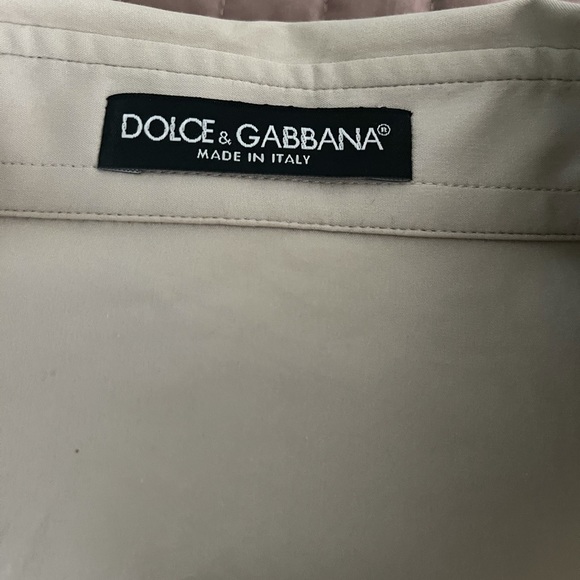 Buttoned down beige colored DG shirt - Picture 4 of 5